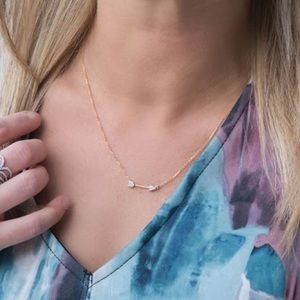 Shane Co diamond arrow necklace